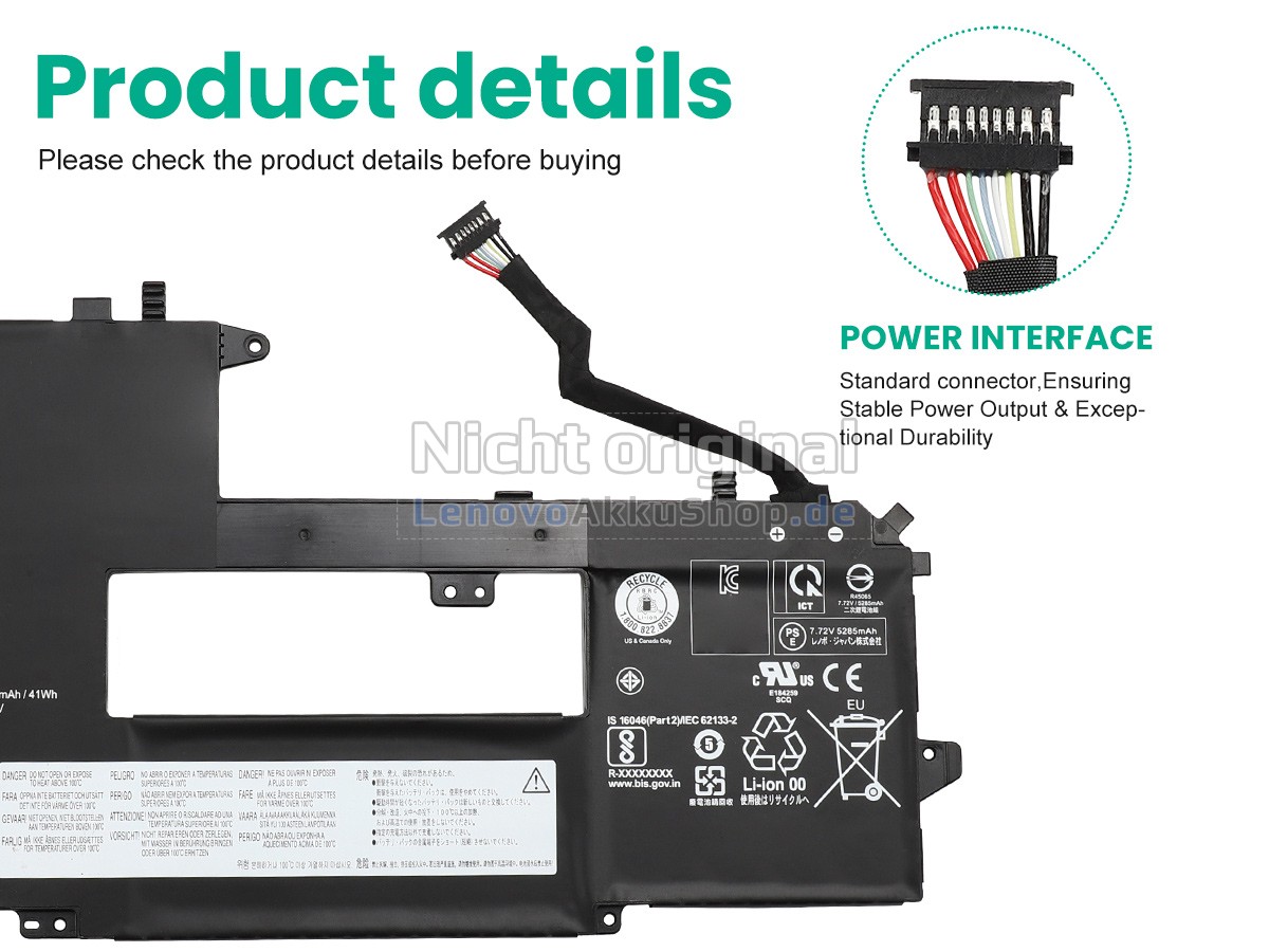 Hochwertige Akku für Lenovo ThinkPad X1 TITANIUM GEN 1-20QA002XPB