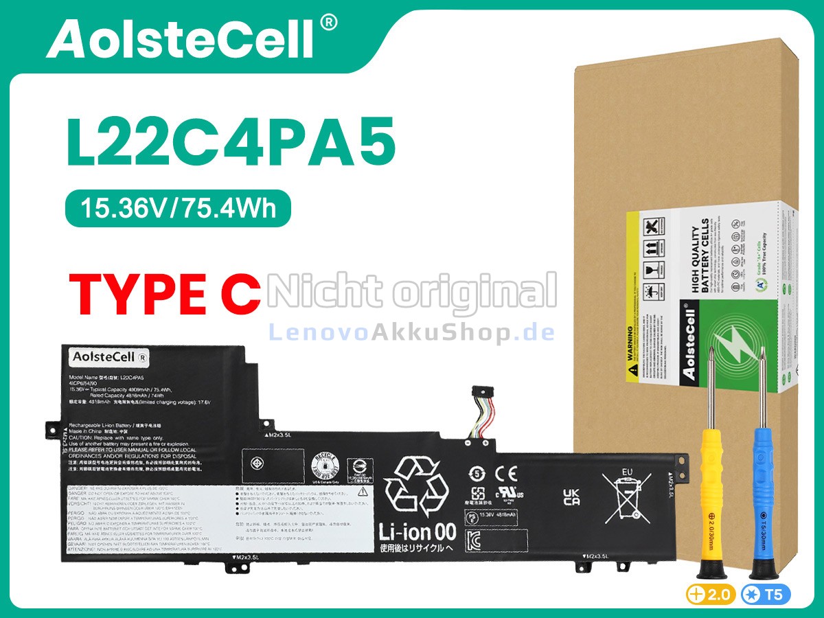 Hochwertige Akku für Lenovo IdeaPad SLIM 5 16ABR8-82XG0043AU